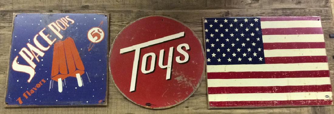 Lot 3 MUMMERT SIGN CO Vintage Metal Signs (1 of 8)