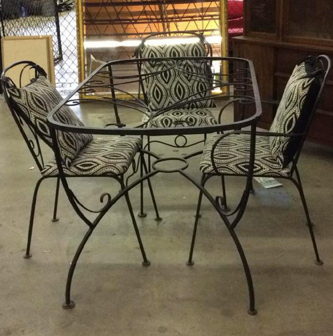 Set 5 Metal Outdoor Table & Chairs