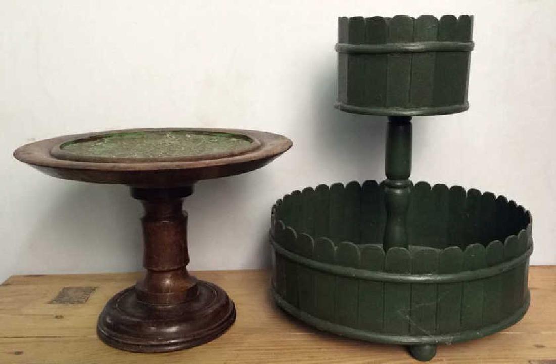 Lot 2 Wooden Cake Display Stands (1 of 8)