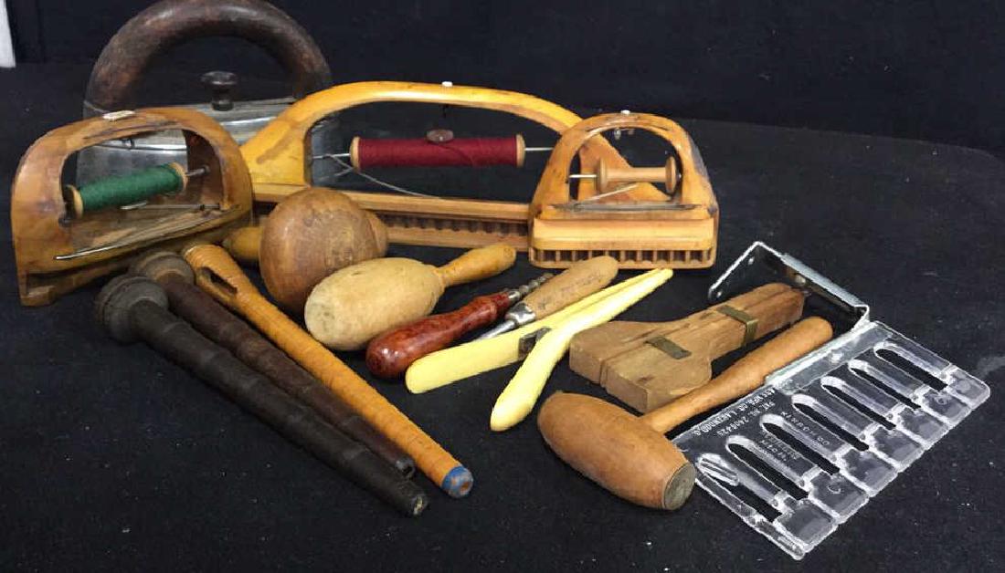 Group Antique Sewing and Needlework Tools (1 of 9)