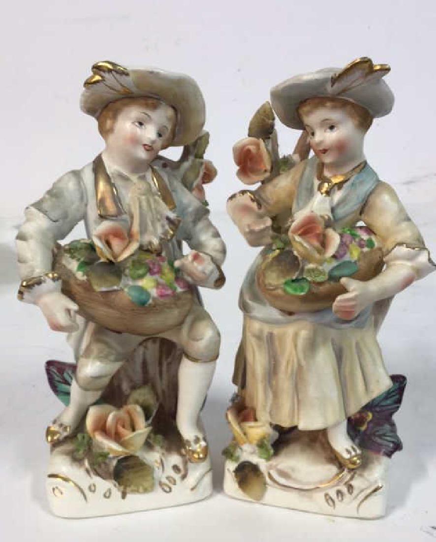 Pair Painted Bisque Figurals, TILSO (1 of 8)