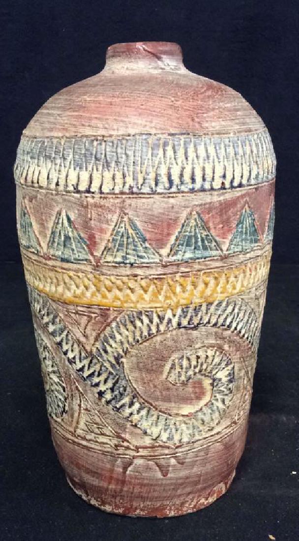 Terra Cotta Southwest Inspired Design Vase (1 of 6)