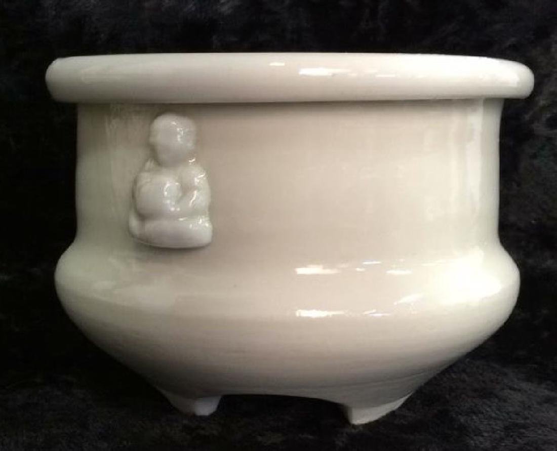 Chinese Vintage Grey Toned Stoneware Bowl (1 of 8)