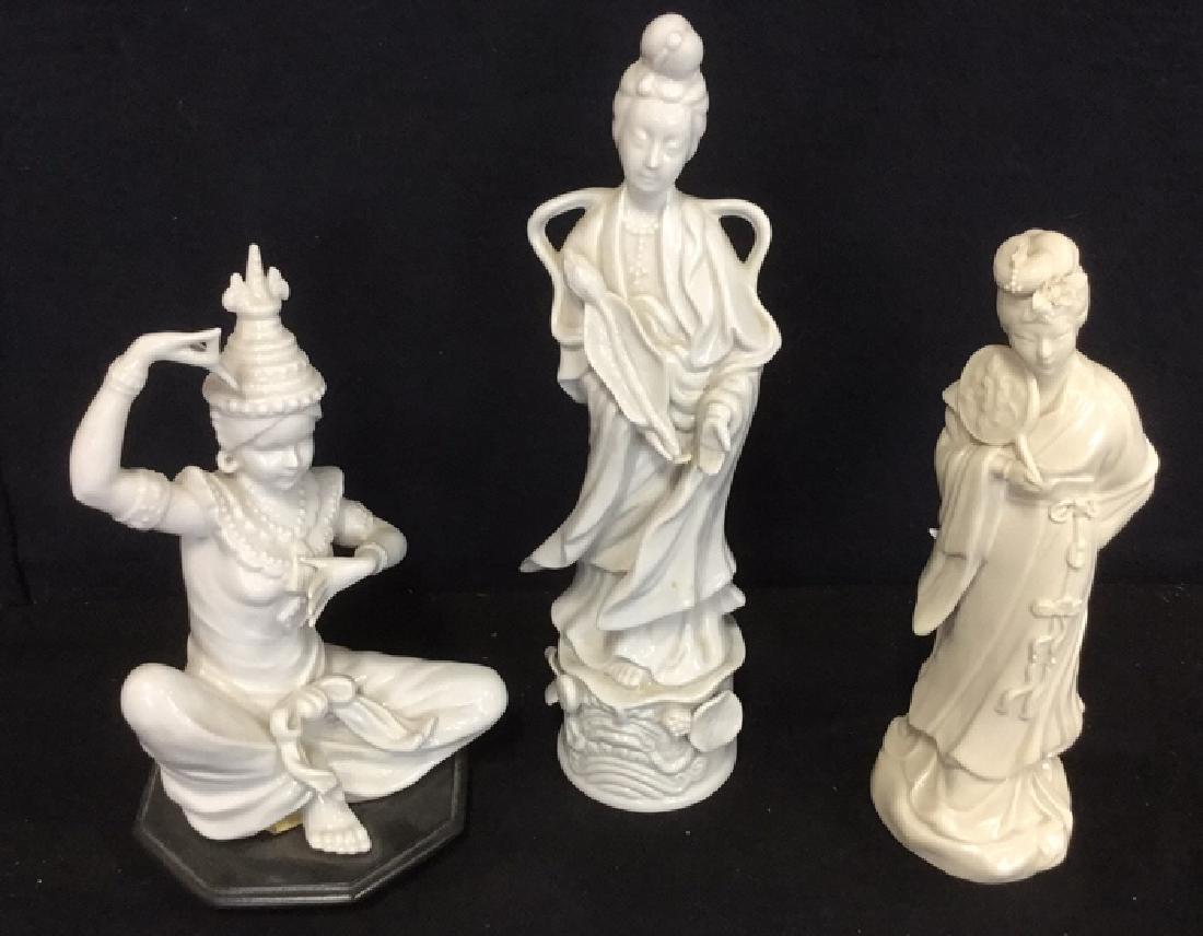 Lot 3 Asian Porcelain Ceramic Figural Sculptures (1 of 7)