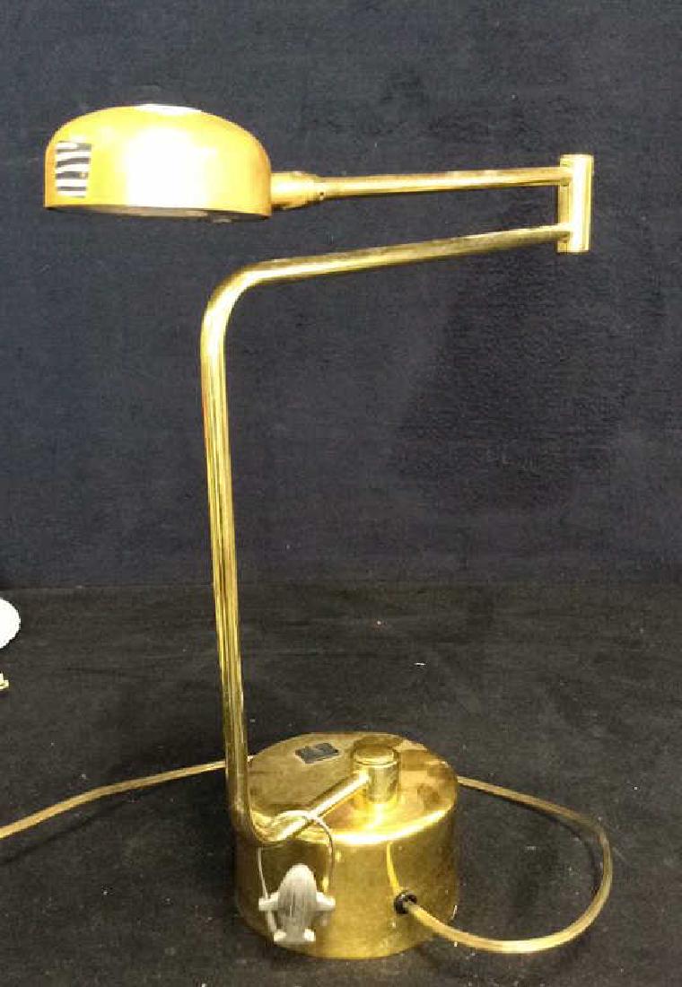 intake Gold Toned  Swing Arm Eyeball Lamp (1 of 10)