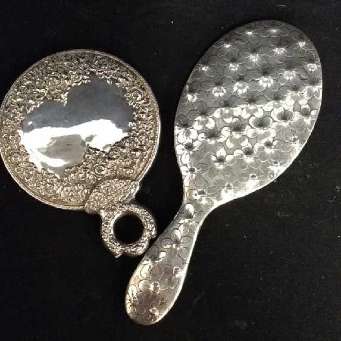 Set Vintage Silver Plate Hand Mirrors (1 of 8)