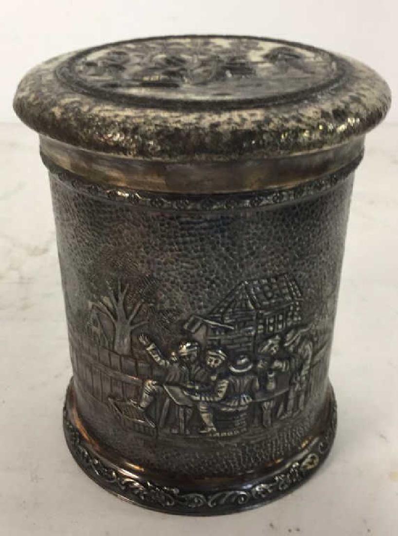 INTL SILVER CO Intricately Detailed Lidded Jar (1 of 8)
