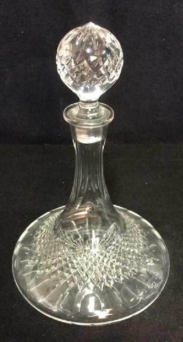 Vintage Cut Crystal Ships Flask Decanter (1 of 7)