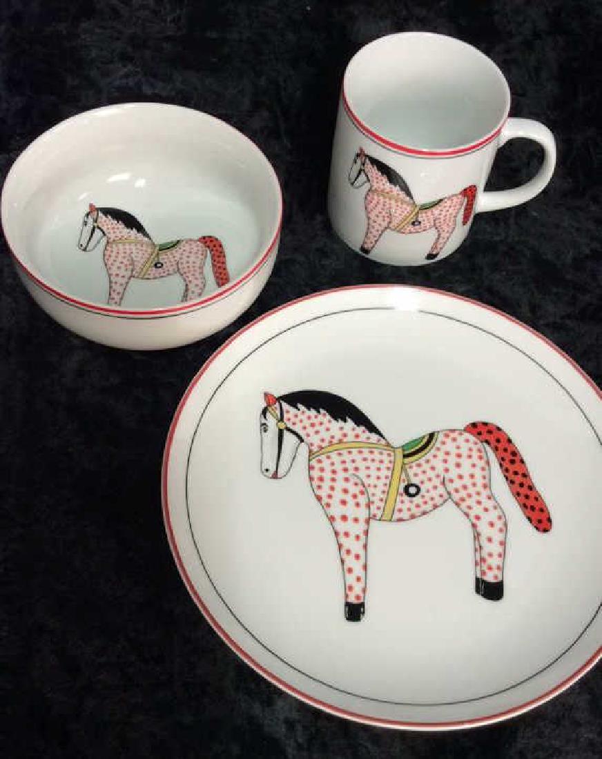 Lot 3 WINTERTHUR Spotted Horse Child Porcelain Set (1 of 8)