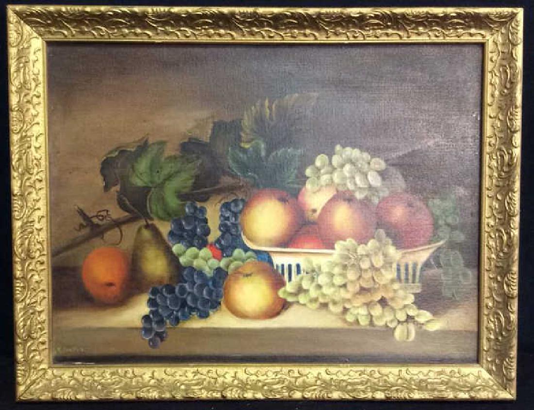Framed Painted Fruit Still Life (1 of 7)