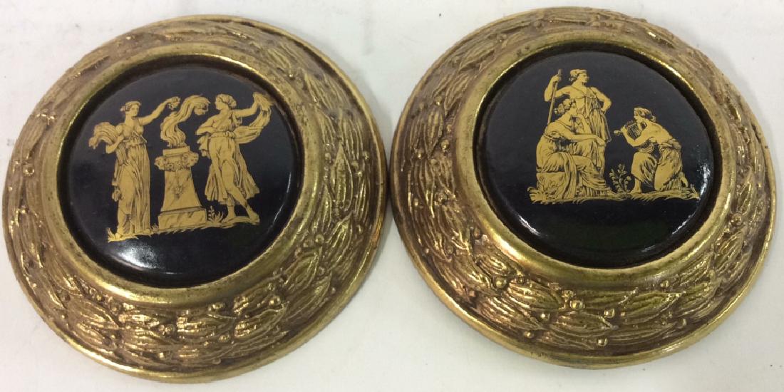 Lot 2 Brass Greek Style Wall Hangings (1 of 6)