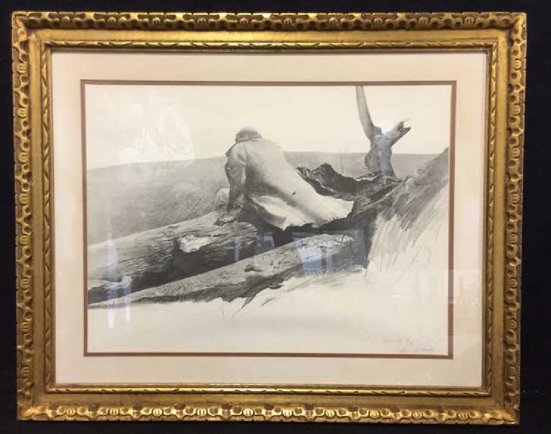 ANDREW WYETH STUDY FOR TEMPURA  APRIL WIND PRINT (1 of 10)