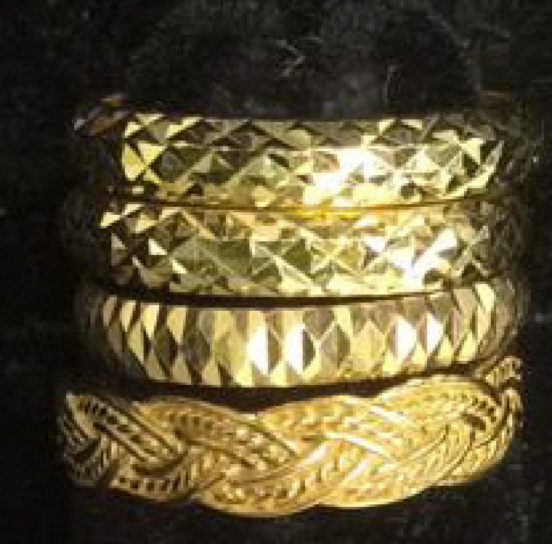 Lot 4 Assorted Gold Rings Jewelry (1 of 8)