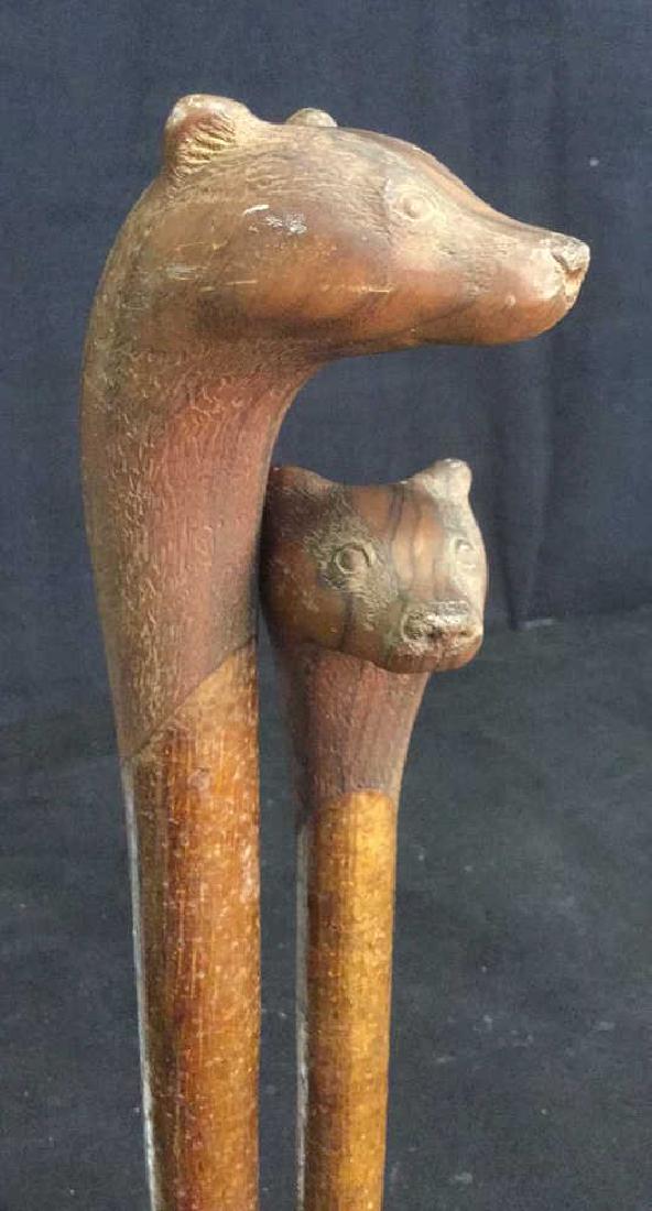 Two Vintage Irish Shillelagh Walking Staffs (1 of 10)