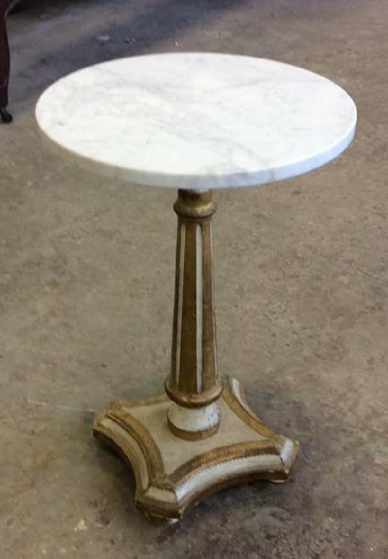 Vintage Florantine Marble Pedestal Table, Italy (1 of 8)