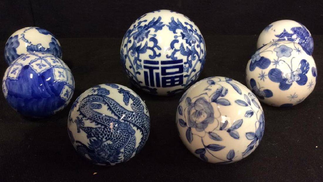 Lot 7 Oriental Style Porcelain Spheres (1 of 10)
