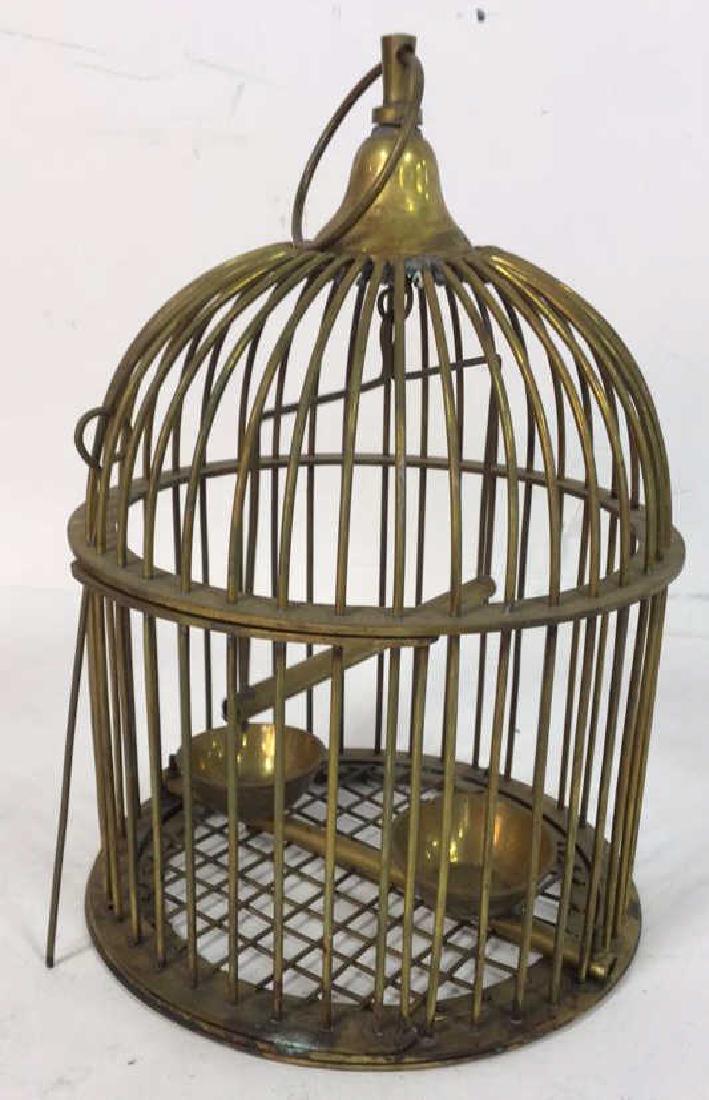Vintage or Antique Brass Domed Bird Cage (1 of 10)