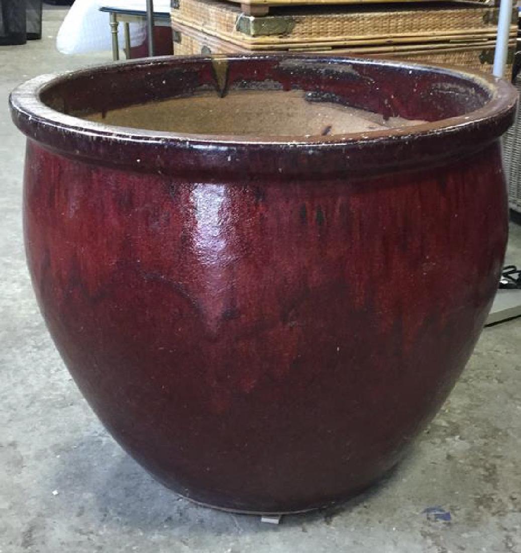 Extra Large Glazed Ceramic Planter Pot (1 of 9)