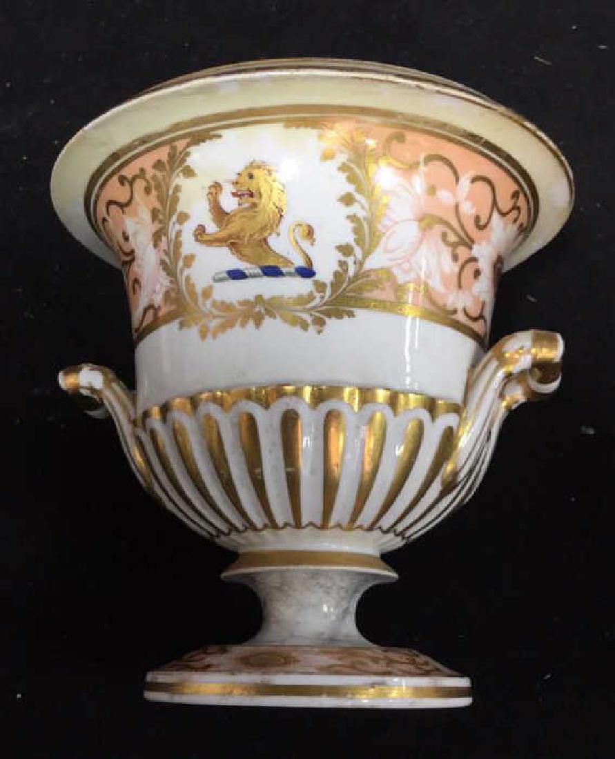 Antique Painted Porcelain Urn W Lion (1 of 9)