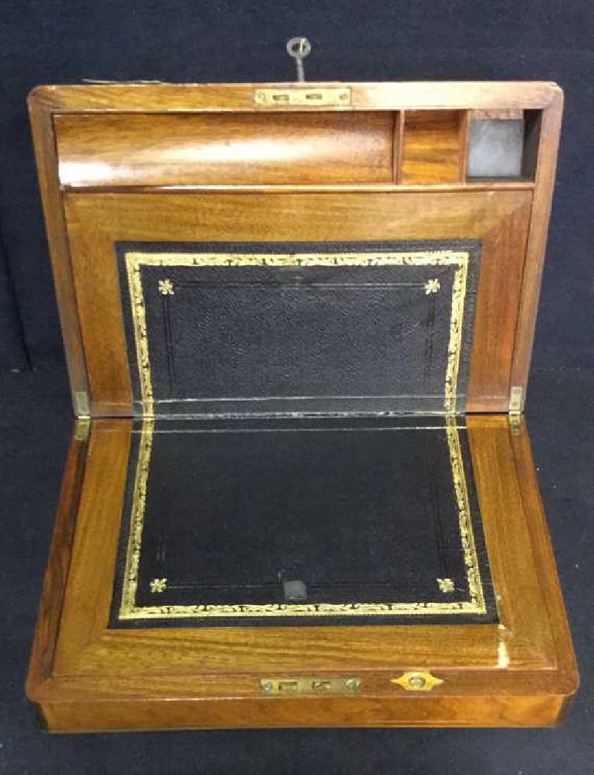 Antique Wood Brass English Lap Desk (1 of 9)