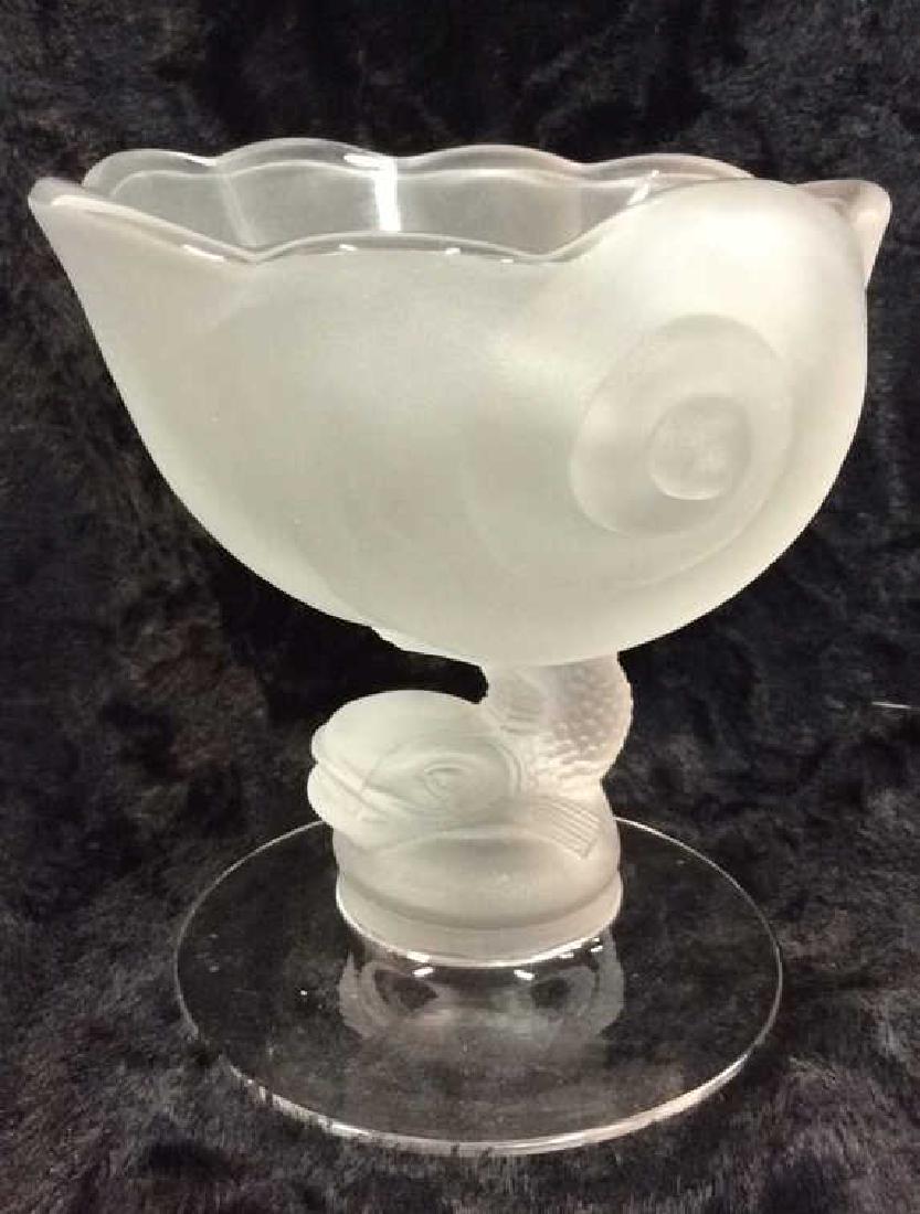 Vaseline Glass Pedestal Nut Dish (1 of 7)