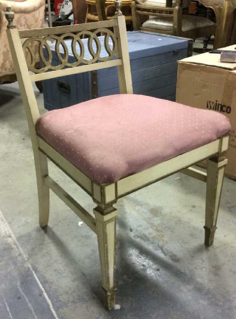 Vintage Cushioned Wooden Side Chair (1 of 8)