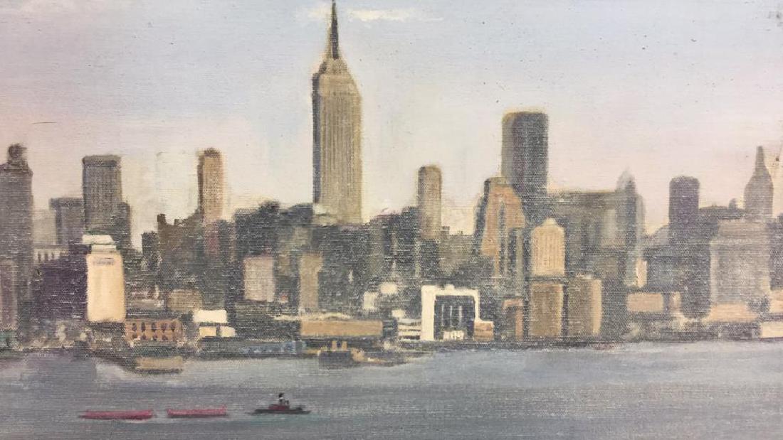 Smith, New York City Skyline Oil on Canvas, 1973 (1 of 10)