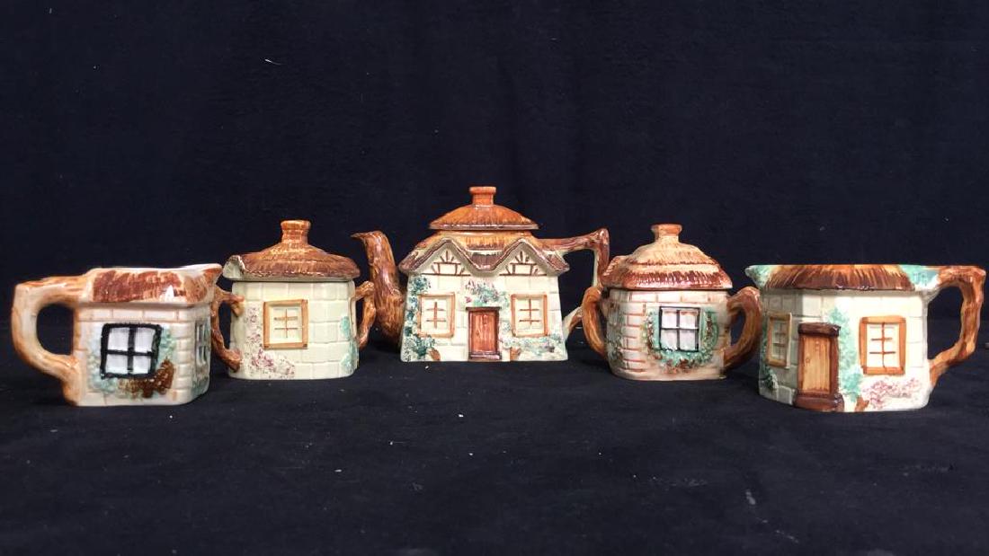 Lot 5 Cottage Handpainted Porcelain Tea Set (1 of 10)