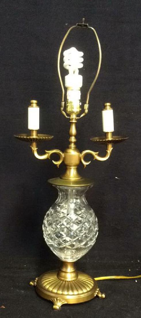 Crystal and Brass Vintage  Lamp (1 of 6)
