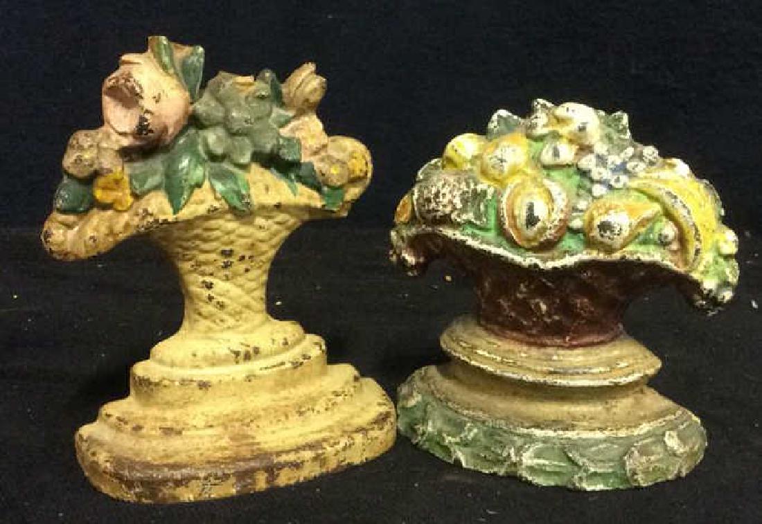 LOT 2 Antique Painted Cast Iron Doorstops (1 of 10)