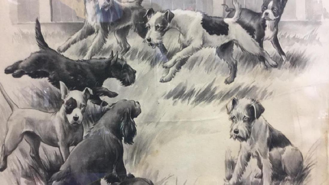 MORGAN STINEMETZ Dog Lithograph Artwork (1 of 10)