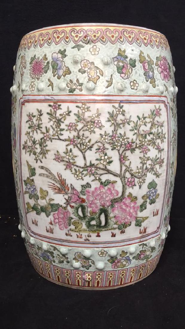 Vintage Oriental Porcelain Garden Stool (1 of 10)