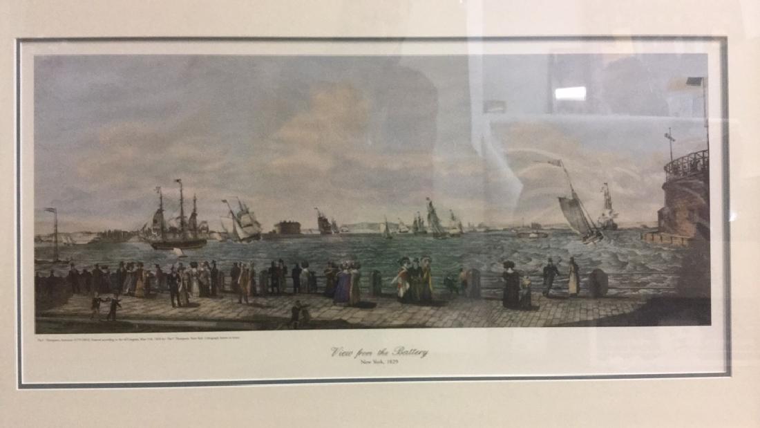 Framed Print Of A View From The Battery NY, 1829 (1 of 8)