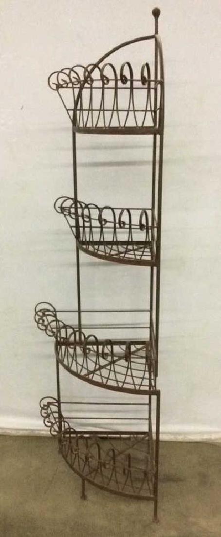 4 Level Corner Metal Planter Rack (1 of 5)