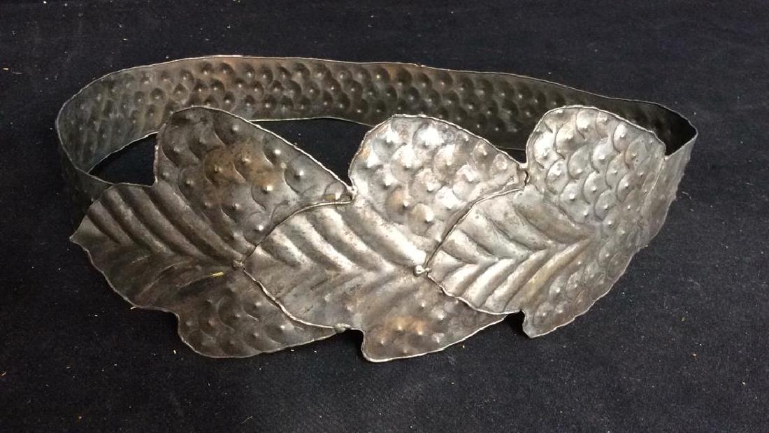 Hand Hammered Artisan Crafted Metal Belt (1 of 6)