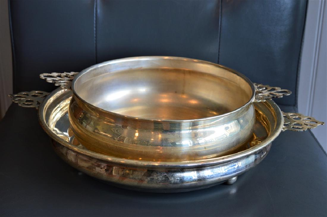 Pair  Electroplated Silver pl Serving Bowls (1 of 3)