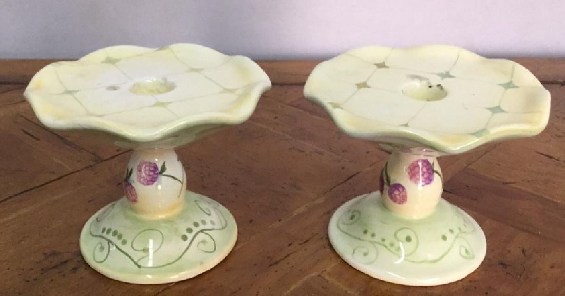 Pair Of Hand Painted Tracy Porter Candlesticks (1 of 6)
