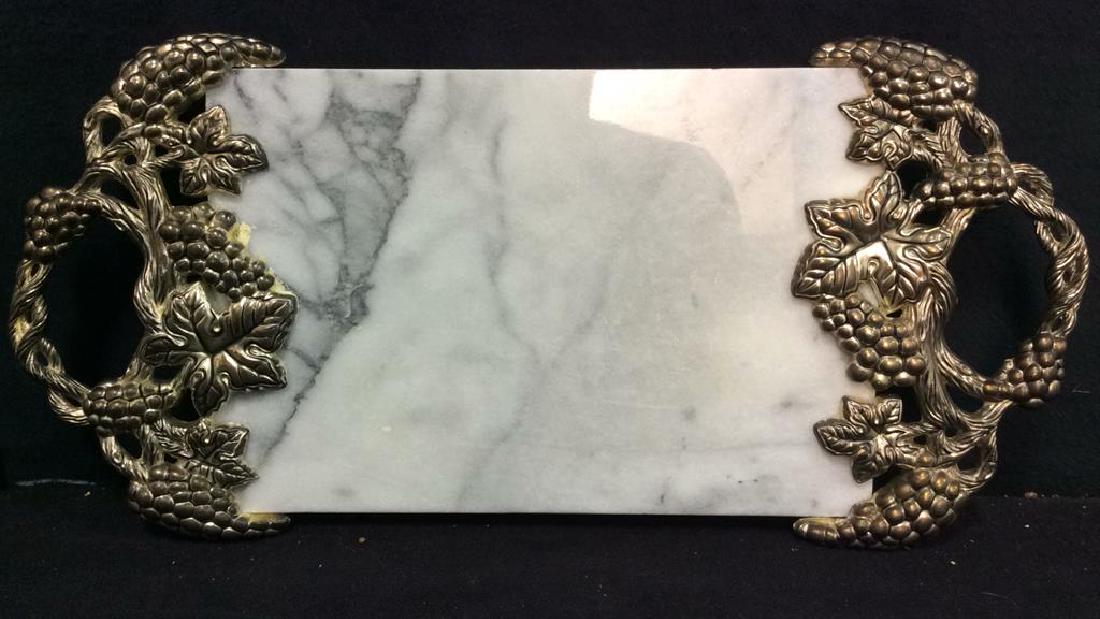 GODINGER SILVER Possibly Marble Cheese Platter (1 of 6)