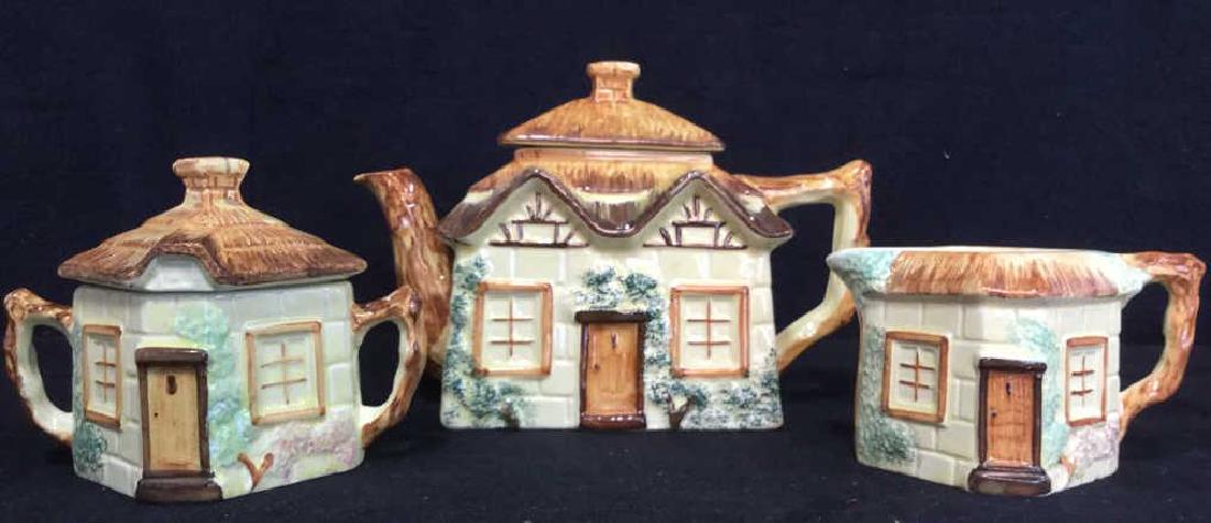Set 3 Handpainted KEELE ST POTTERY CO Tea Set (1 of 8)