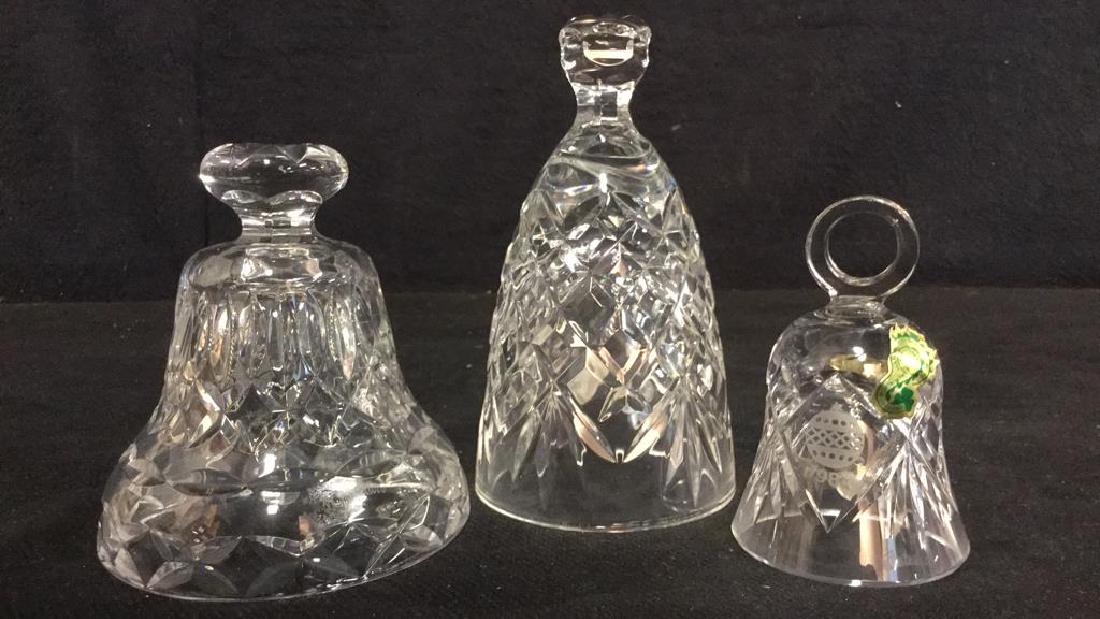 Lot 3 WATERFORD Cut Crystal Bells (1 of 8)