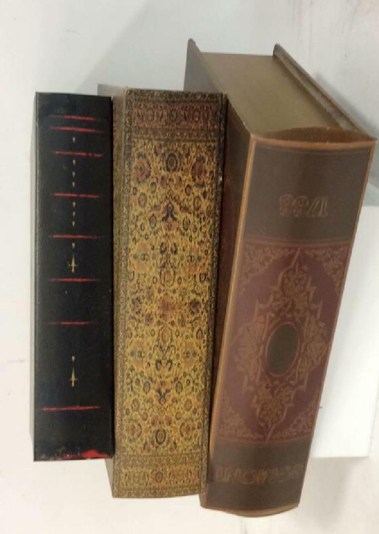 Lot 3 Leather Style Book Boxes (1 of 10)