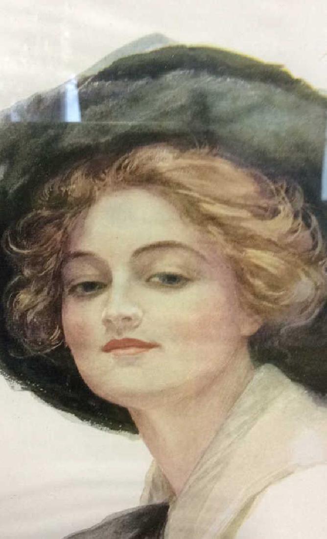 Framed & Matted Print Of Woman Wearing Hat (1 of 7)