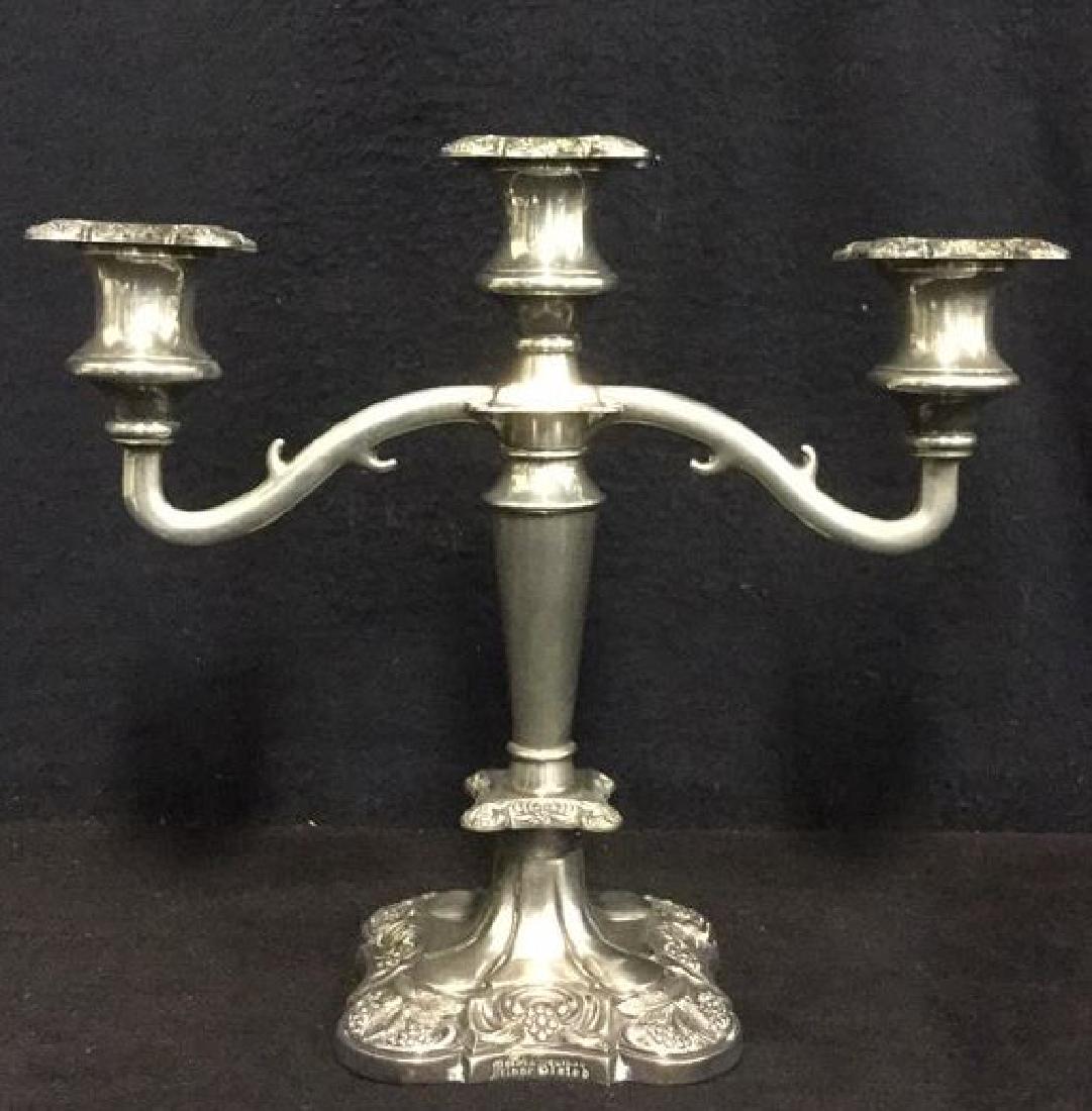 English Silver Plated Candelabra, trademarked (1 of 8)