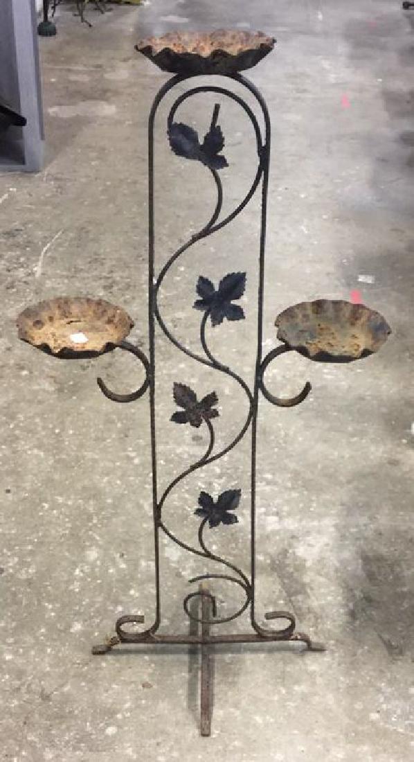 Antique Iron Metal Tiered Plant Stand (1 of 9)
