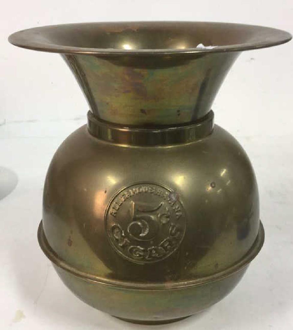 Vintage Brass Spittoon All Famous Havana Cigars (1 of 10)