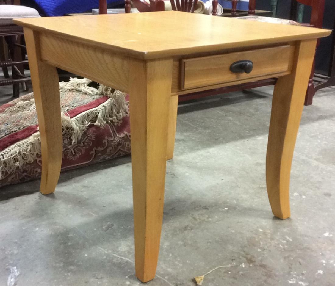 Country Pine Wooden Bedside Nightstand (1 of 10)