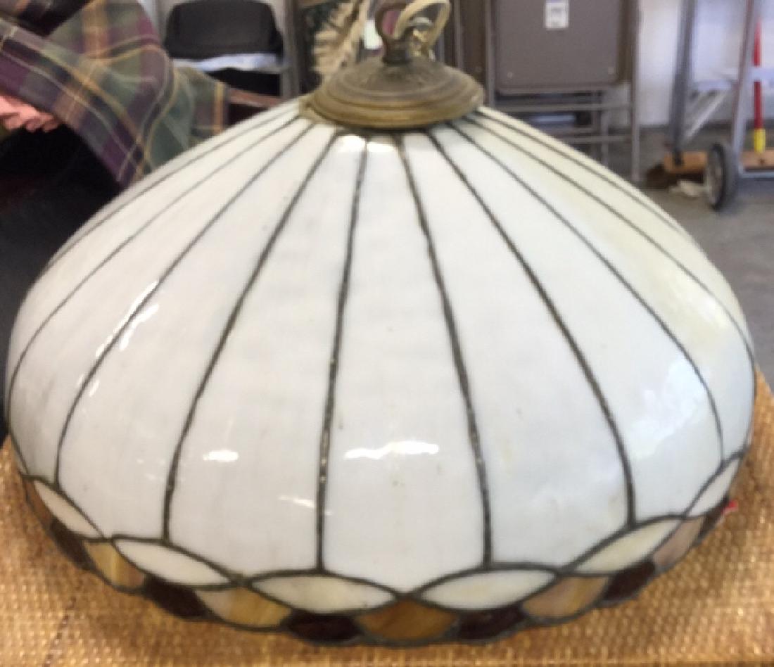 Tiffany Style Arts and Crafts Slag Glass (1 of 8)