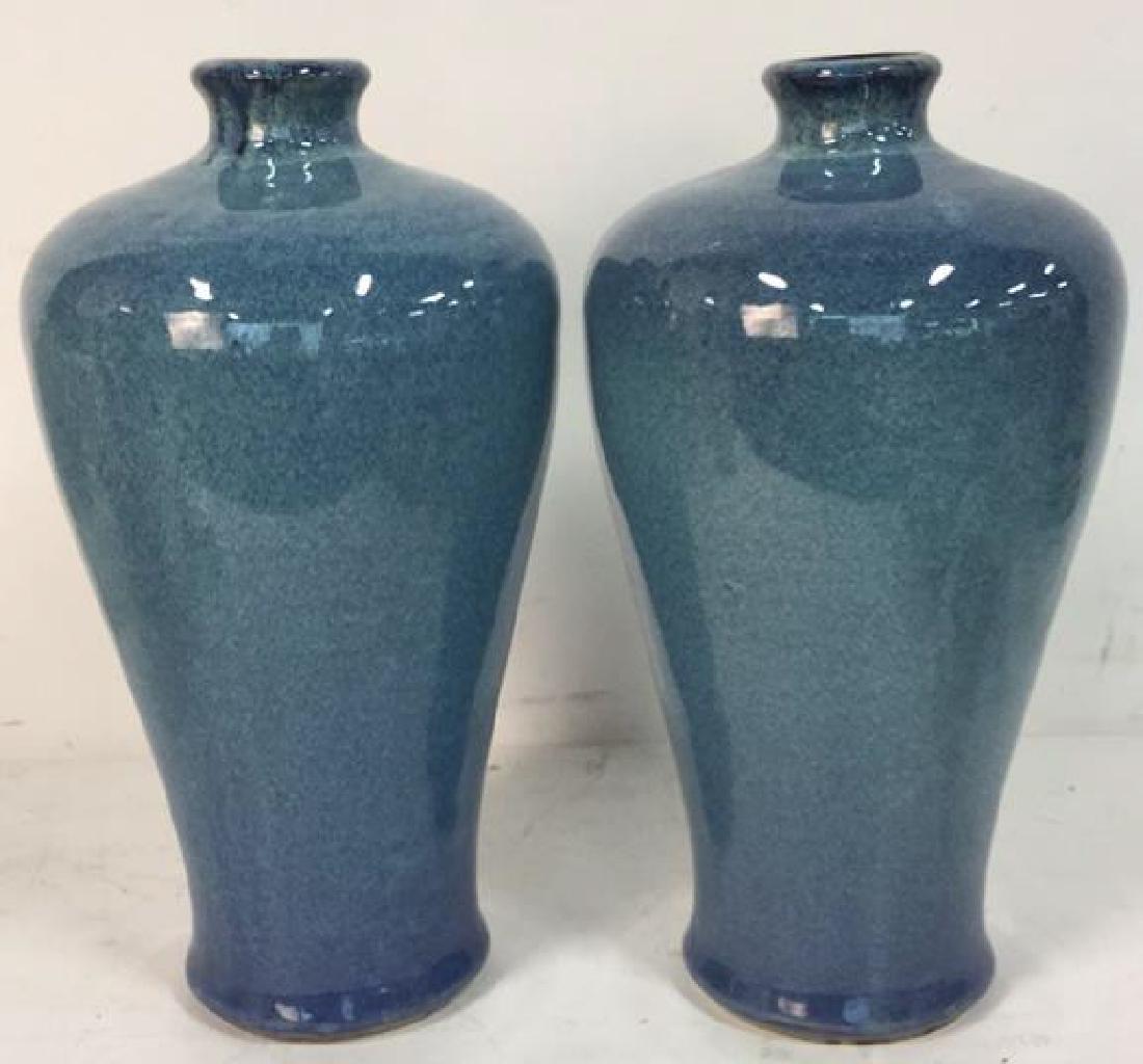 Lot 2 Aqua Toned Ceramic Vases (1 of 8)