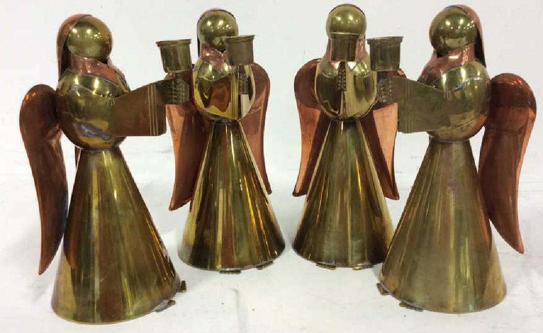 Set 4 Lou Erlich BRASSCRAFTERS Angel Candleholders (1 of 8)