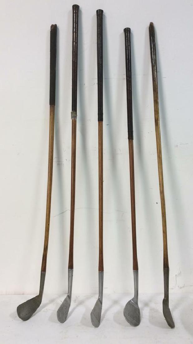 Lot 5 Poss Antique Woods and Irons Golf Clubs (1 of 10)